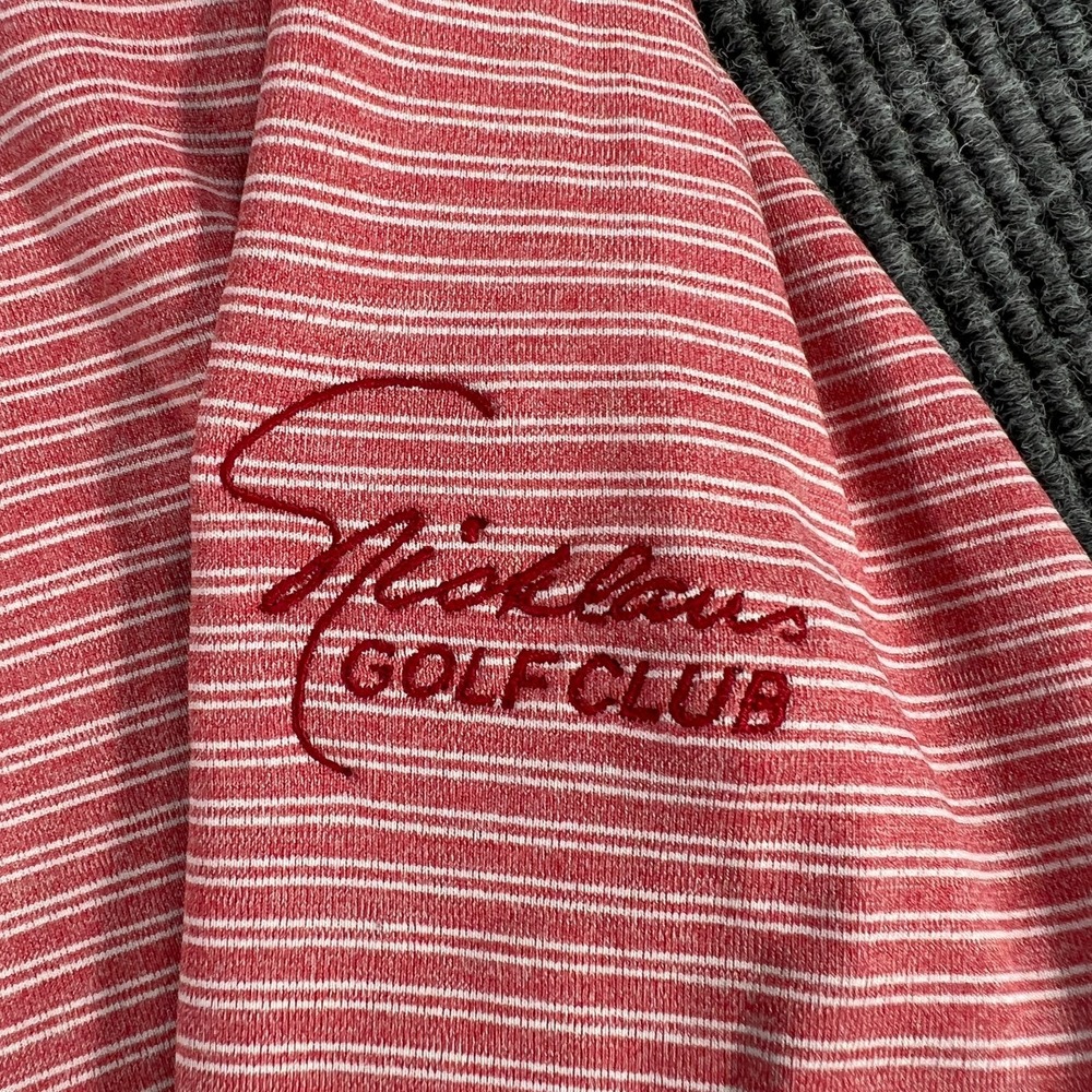 Vineyard‎ Vines Jim Nantz Pullover Sweatshirt Mens Small Red Striped 1/4 Zip New - Picture 3 of 14
